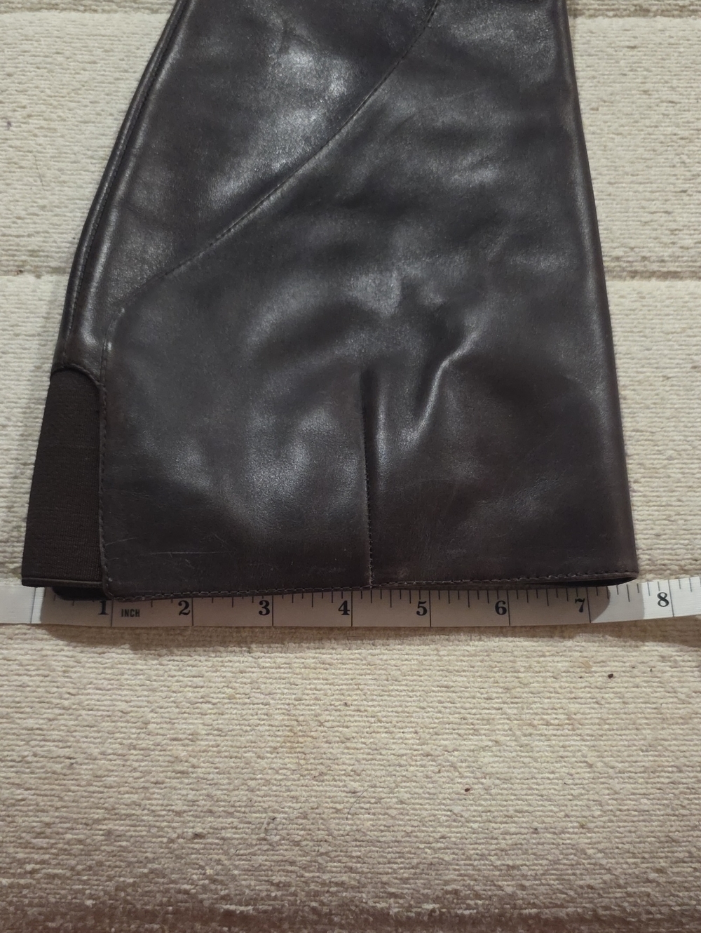 Nine West Timeless Women's Dark Brown Leather Knee-High Stiletto Boots - Picture 16 of 16